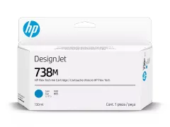 A24VMA HP 738M DNJ ink Cartridge Cyaan 130ml