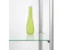 Vitrine d'exposition en verre Double porte 80x40x200cm