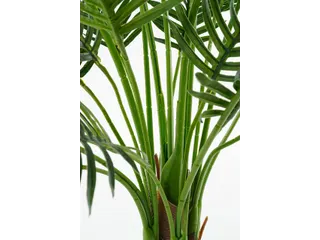 Kunstplant Mica Areca palm in pot groen 120x140cm - 10