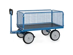 Handtrekwagens 6435v 1000kg 1600x900mm Draadgaas Massief Rubber