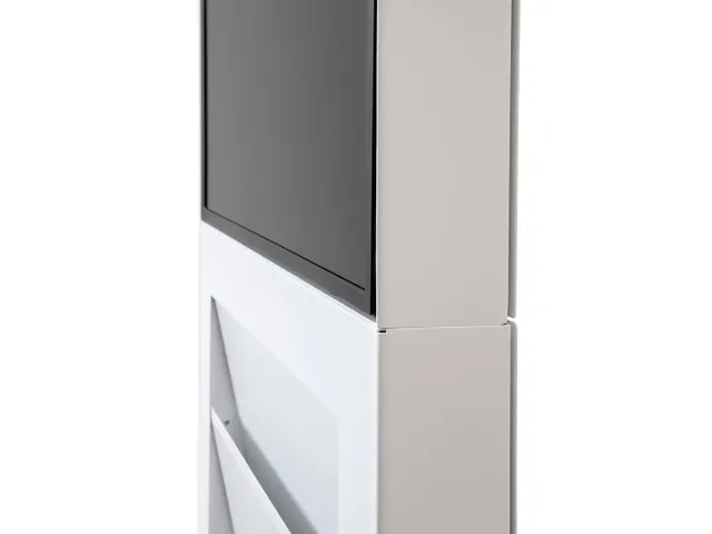 Digitale Smart Line Totem Rack Wit 43 inch Samsung scherm Touchfolie