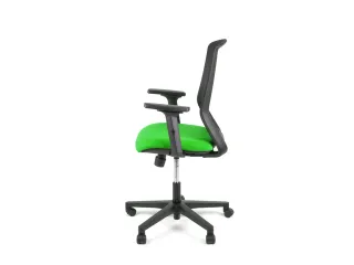 Bureaustoel EN1335 Linea Tekna 01 zwart/groen met 2D armleuning - 5