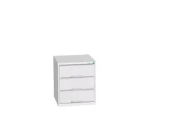 ladekast HxBxD 600x525x550mm 3laden romp RAL7035 front RAL7035