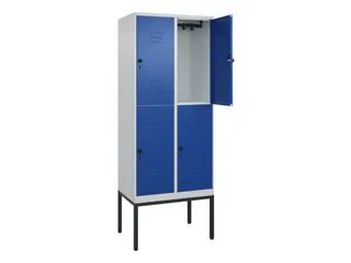 dubbeldekse locker,HxBxD 2120x800x500mm,2x2vak.,vak B 400mm - 2