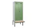 locker met bank,voor scheiding van kleding,HxBxD 2120x800x815mm,2vak