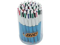 Balpen 4 Colours medium assorti, tubo van 36 stuks