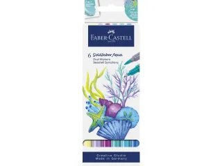 Duo aquarelmarker Faber-Castell Goldfaber kartonetui 6 stuks Seashells - 2
