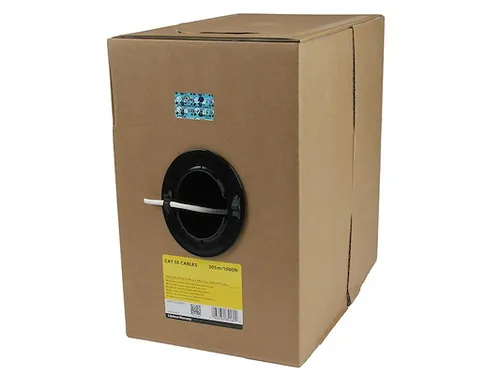 Bulkrol Netwerkkabel Cat 5e Ethernet kabel CMR geclassificeerd 304.8 M
