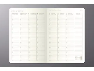 Weekagenda Conceptum A5 2027 (NL/FR/EN/DU) verticale lay-out zwart har - 3