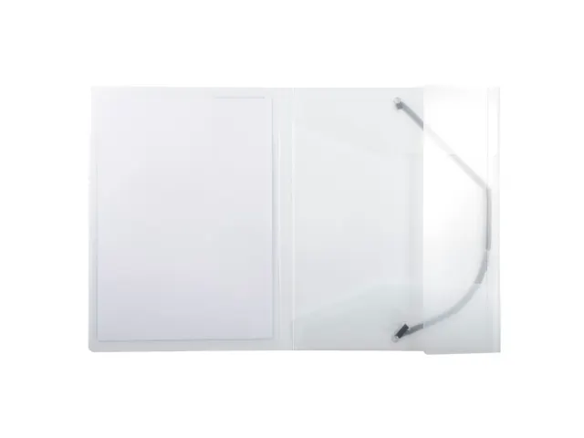 Kreacover Elastomap A4 Transparant Polypropyleen Met 3 Kleppen