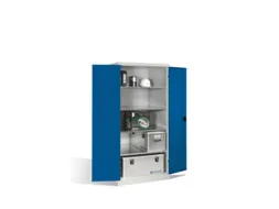 universele kast,HxBxD 1950x930x800mm,romp RAL7035,front RAL3003