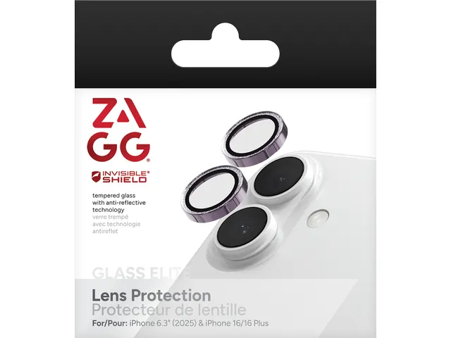 InvisibleShield Glass Elite, Apple, iPhone 17/16/16+, Résistant à la