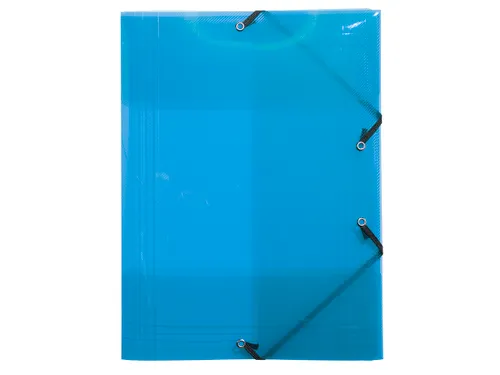 Elastomap 3 kleppen polypropyleen 5/10de Crystal Colours A4 Assorti