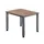 In hoogte verstelbaar bureau,HxBxD 680-760x800x800mm,blad notenboom