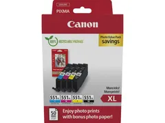 6443B008 CANON CLI-551XL Ink Cartridge C/M/Y/BK