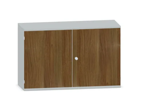 Kantoorkast 770x1200x430mm Decor Romp Lichtgrijs Decor Front Noten