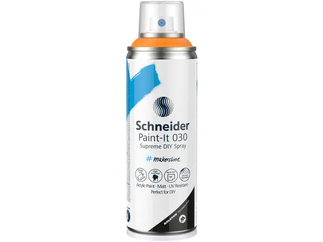 Supreme DIY spray Schneider Paint-it 030 orange clair 200ml