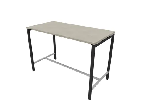 statafel,HxBxD 1070x1600x800mm,hoekig,met 4-voeten donkergrijs