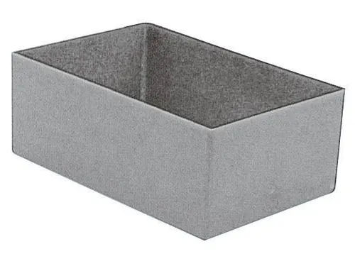 Inzetbak HxLxB 63x162x108mm Polystyreen Grijs 50 stuks