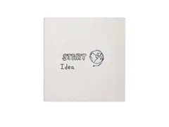 Whiteboard 98x98cm Zonder Rand Gelakt Staal Magnetisch