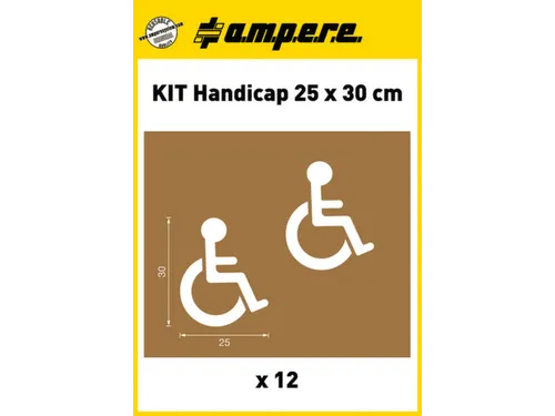 sjablonenset,rolstoelrijder,v. vloermarkeerapparaat,HxB 300x250mm