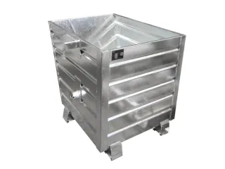 Kiepbak 900x800x1000mm 0.55m³ 88kg Draagverm. 1000kg Verzinkt - 1