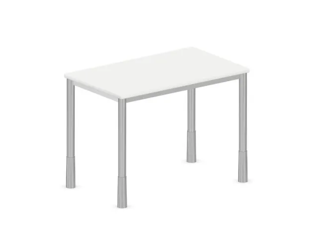 In hoogte verstelbaar bureau,HxBxD 720-840x1000x600mm,Bl-wit