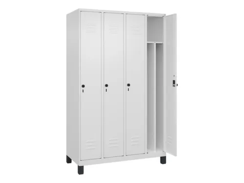 locker voor scheiding van kleding,HxBxD 1950x1200x500mm,4vak