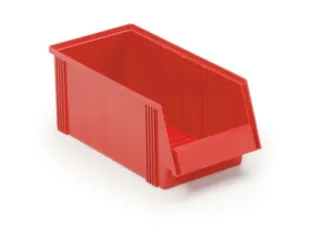 magazijnbak,HxBxD 156x186x400mm,7,2l,PP,rood - 1
