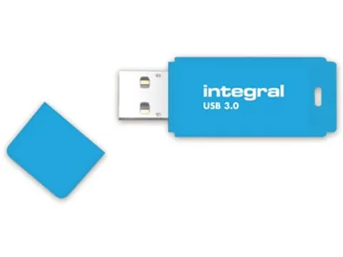 Neon USB 3.0 stick, 16 GB, blauw