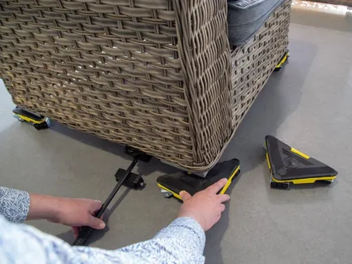 Meubelverplaatser set 100 kg transporthulp met hefboom