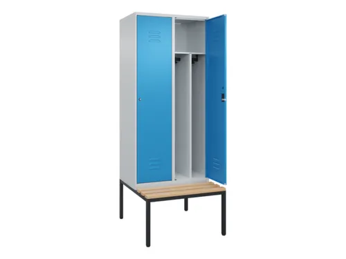 locker voor scheiding van kleding,HxBxD 2120x800x815mm,2vak