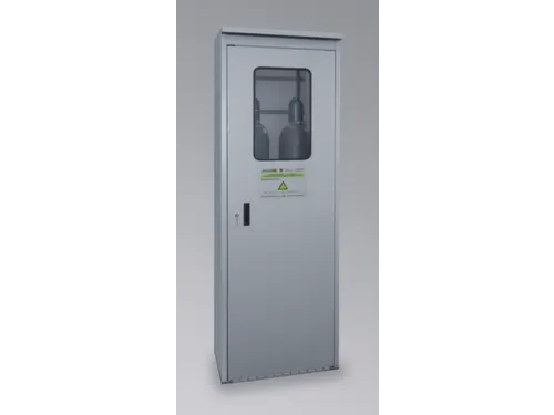 gasflessenkast,v. 3xØ 220mm fles,HxBxD 2150x1050x400mm,m. dak