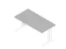 bureau,HxBxD 730x1600x800mm,blad grijs,C-voet wit