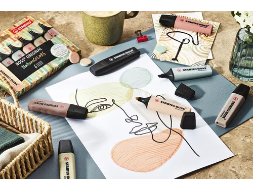 Markeerstift STABILO Boss 70/186 nature colors beige