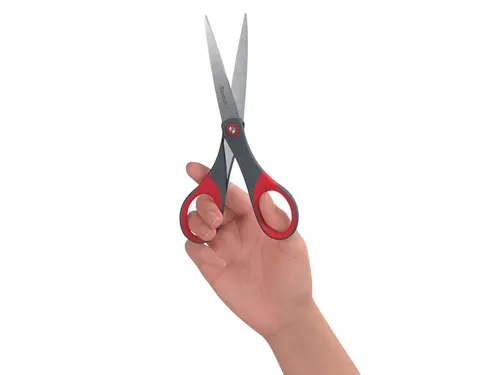 Schaar Scotch 18cm precision rood blister