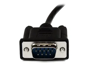 2m zwarte DB9 RS232 seriële nullmodemkabel F/M - 5