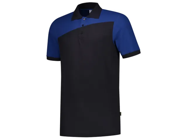 Tricorp Bicolor naden 202006 polo, marine/koningsblauw, maat S, per st