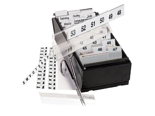 Indextabs Djois 10x150mm zelfklevend aanpasbaar permanent wit 5 stuks