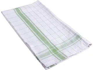 Handdoek Adalynne 50x70cm geruit groen, pak van 6 stuks - 2