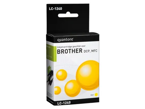 Inkcartridge Quantore Brother Lc-1240 Geel