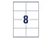 etiket Avery ILK 105x70mm 100 vel 8 etiketten per vel wit