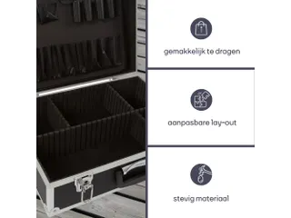 Gereedschapskoffer Met Aluminium Frame 455x330x152mm 22.8 Liter - 5
