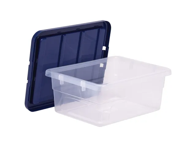Opbergbox 15 Liter Transparant Blauw