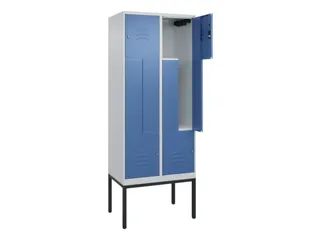 Z-garderobekast,HxBxD 2120x800x500mm,vak B 200/400mm,cil.-slot - 2