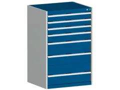 ladekast 1200x800x750mm 7laden zware lasten RAL7035 front RAL5010