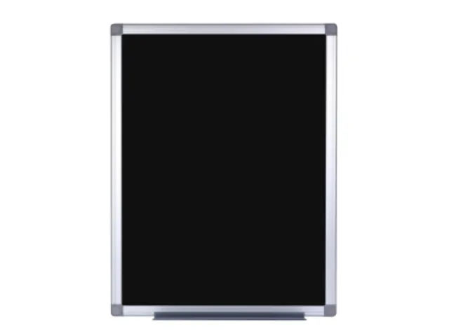 Magnetisch krijtbord Zwart met aluminium frame 60x90cm