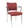 Bezoekersstoel Armleuningen Stof Bordeaux 430x480x450mm
