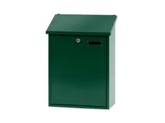 muurbrievenbus,groen,HxBxD 445x325x160mm,inworp boven,uitname voor