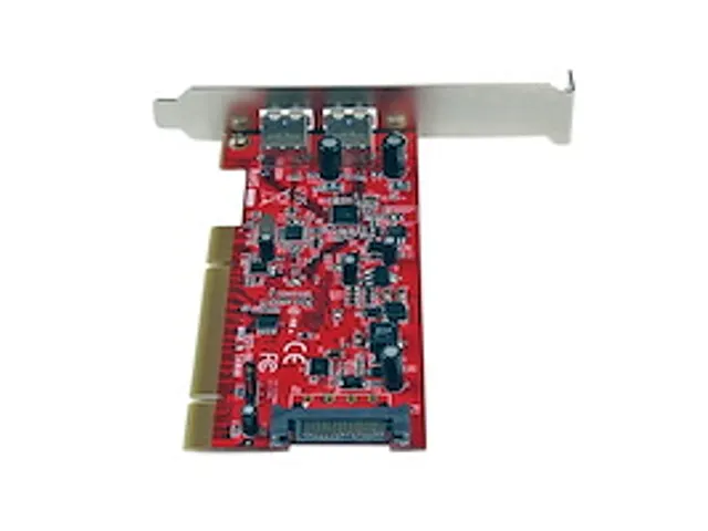 2 Poorts PCI SuperSpeed USB 3.0 Adapterkaart met SATA Voeding